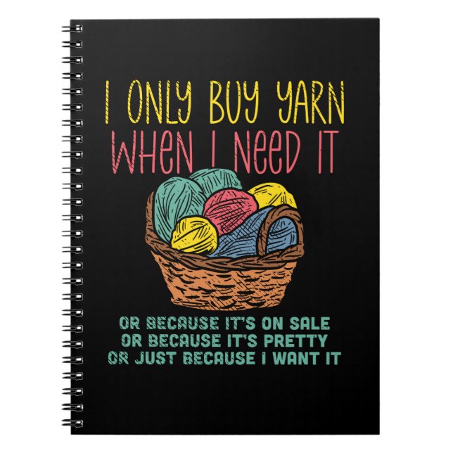 Knitting Knitting Basket Notebook (Front)