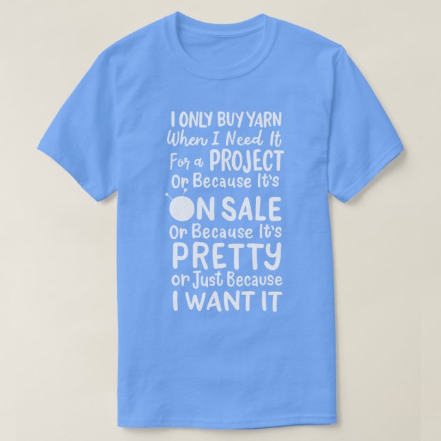 Knitting Knitting Wool T-Shirt (Design Front)