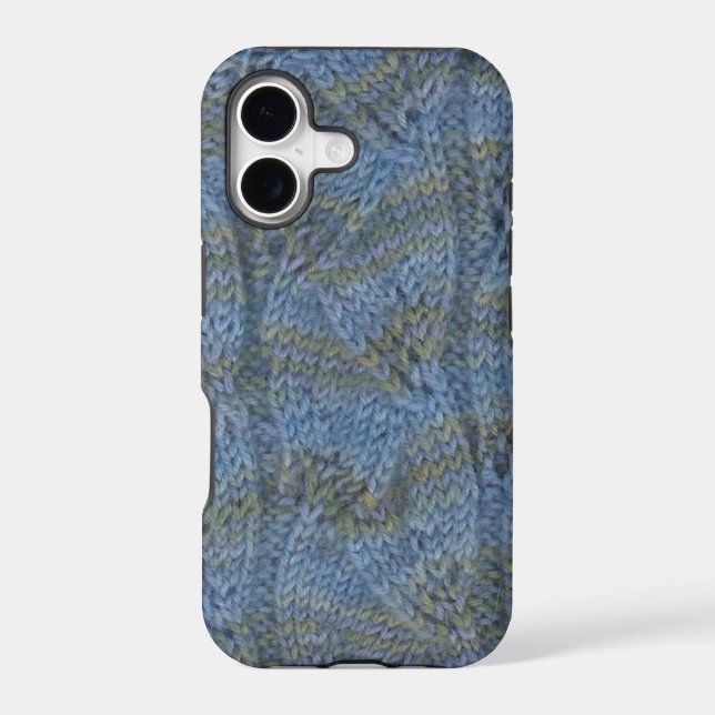 Knitting leaf lace sock for iPhone Case (Back)