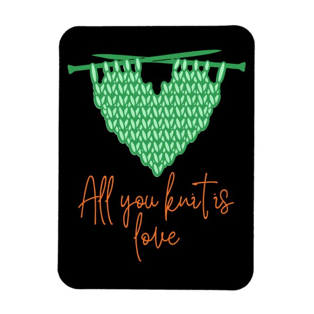 Knitting Love mothers day Magnet (Vertical)
