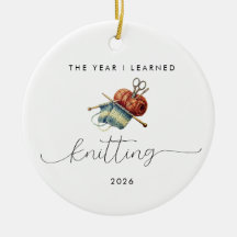 Knitting Lover Hobby Gift Year I Learned