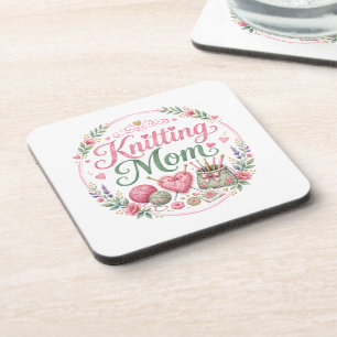 Knitting Mom - Hard Plastic Coasters (6/Pack)