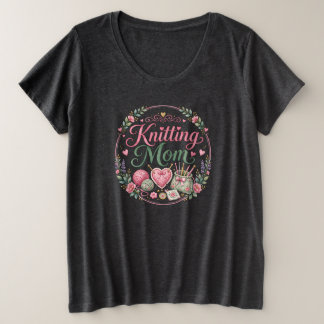 Knitting Mom - Plus Size T-Shirt