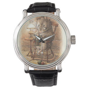 Knitting Mouse - Beatrix Potter Watch