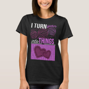 Knitting Needles Crochet Patterns Crochet Needle H T-Shirt