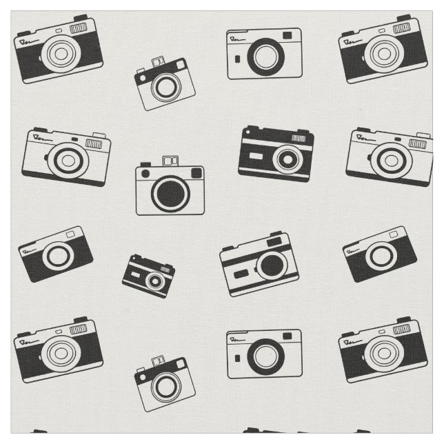 Knitting Needles & Yarn - Black and White Fabric (Close Up)