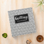 Knitting Needles Yarn &amp; Crafts Pattern Organizing Binder