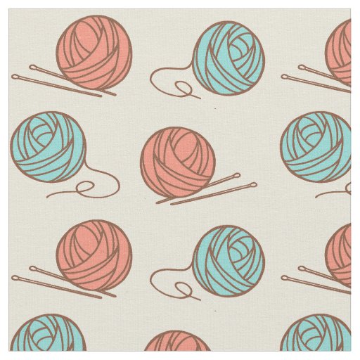 Knitting Needles & Yarn - Vintage Fabric