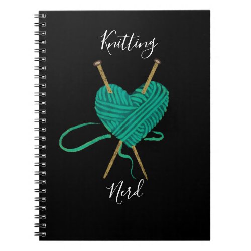 Knitting Nerd Notebook Journal for Knitters