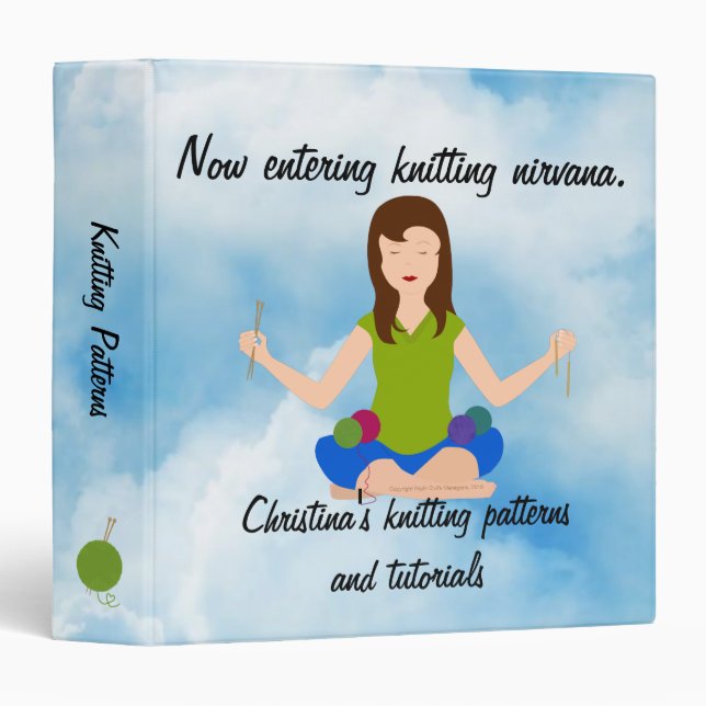 Knitting Nirvana Binder (Front/Spine)