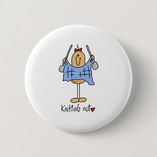 Knitting Nut Button (Front)