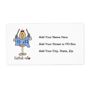 Knitting Nut T-shirts and Gifts Label