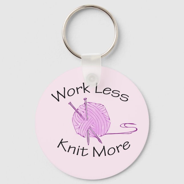Knitting Passion Keychain (Front)