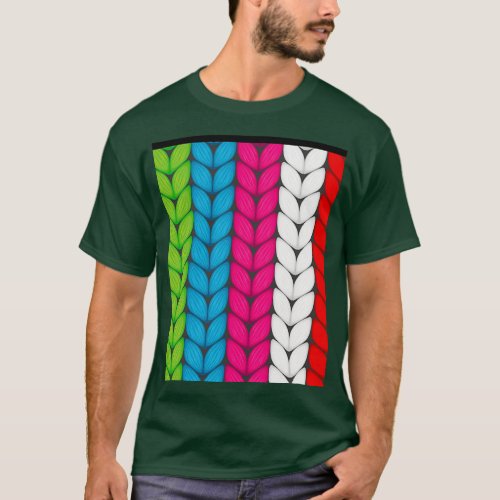 Knitting Pattern Graphic  4  T_Shirt