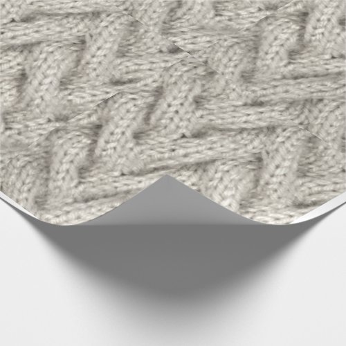 Knitting Pattern Wrapping Paper