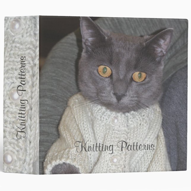 Knitting Patterns Binder (Front/Spine)
