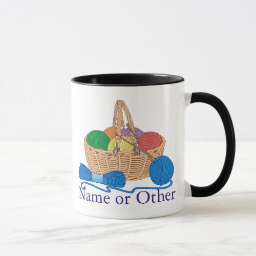 Knitting Personalized Mug