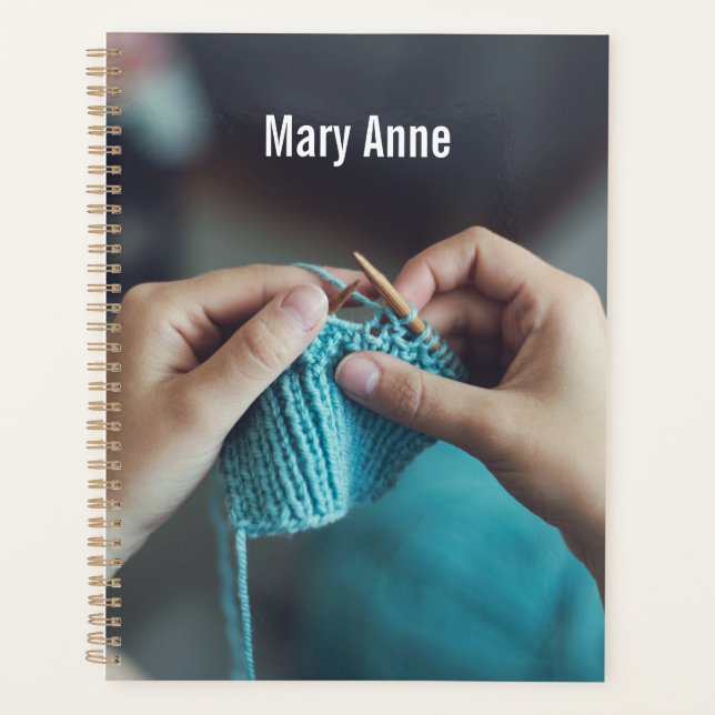 Knitting Personalized Planner (Front)