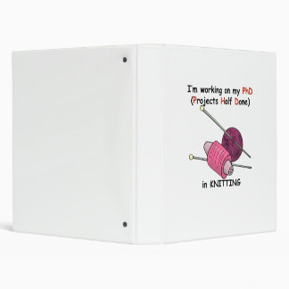 Knitting PhD 3 Ring Binder