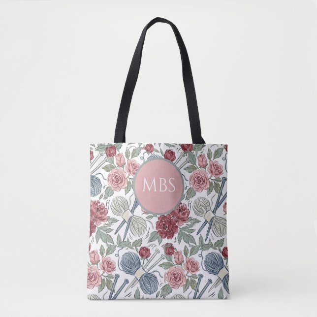 Knitting Project Bag & Tote Bag (Front)