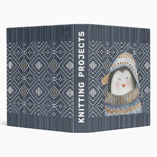 Knitting Projects  3 Ring Binder