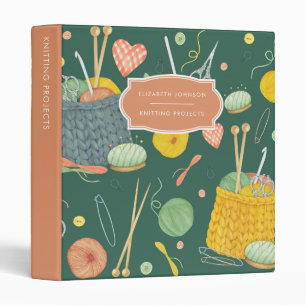 Knitting Projects Patterns Organizer Binder