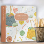 Knitting Projects Patterns Organizer Binder<br><div class="desc">It's time to get all of your knitting patterns and projects organized into one place! This binder will make a thoughtful personalized gift for the knitter on your list.</div>