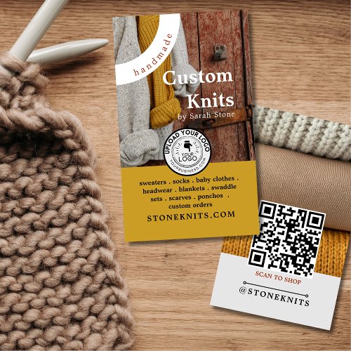 Knitting Sewing Crochet Quilting Textile Arts Business Card