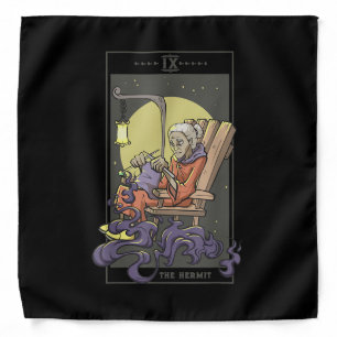 Knitting Sewing Hermit Tarot Card Crochet Quilting Bandana
