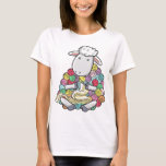 Knitting Sheep Yarn Sheepherders Farmer Wool T-Shirt