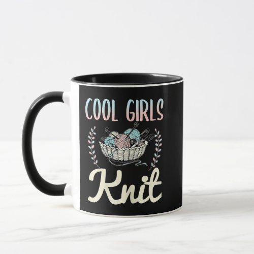 Knitting Shirt Coffee Lover Heartbeat Knitting and Mug