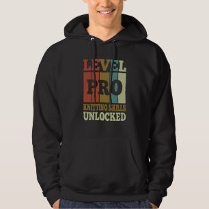 Knitting Skills Pro Unlocked Vintage Style Unique Hoodie