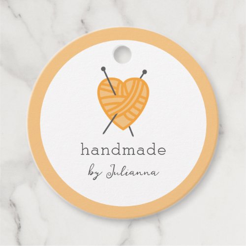 Knitting small business product tag