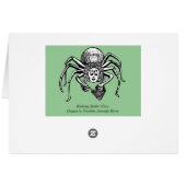 Knitting Spider (Tess) Cards (Back Horizontal)