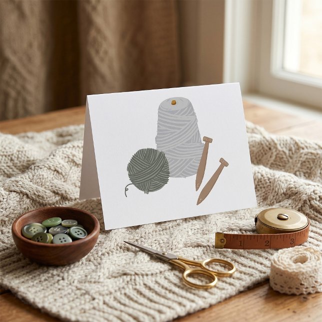 Knitting Thank You Card (Creator Uploaded)