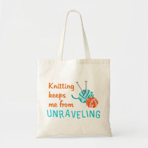 Knitting Tote Bag