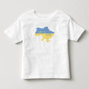 Knitting Ukrainian state map text Glory to Ukraine Toddler T-shirt