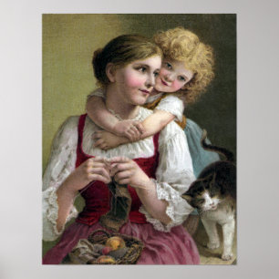 Knitting with Sweet Distractions Poster