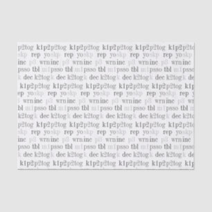 KNITTING WORDS Tissue Paper 