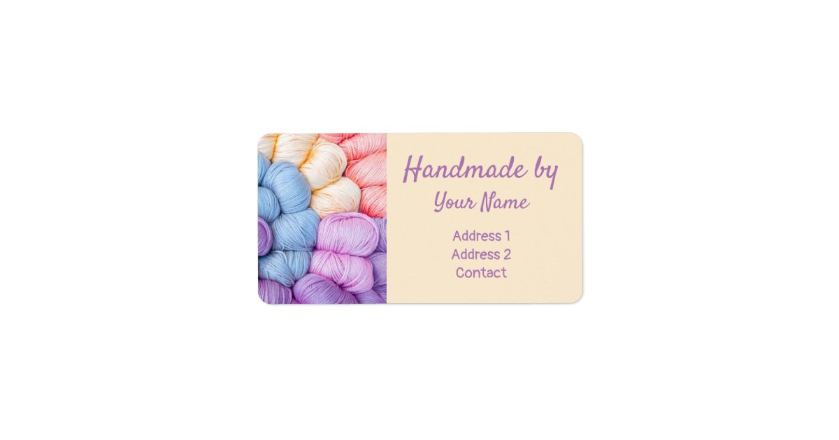 Knitting Yarn Balls Address Label Zazzle