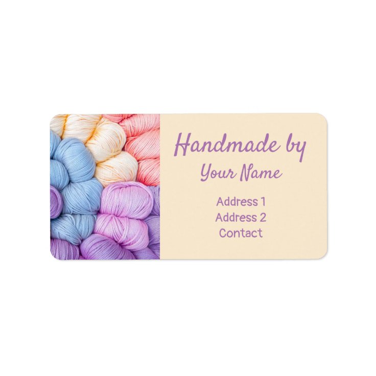 Knitting Yarn Balls Address Label Zazzle