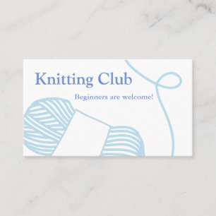 Knitting Yarn Standard, 3.5" x 2.0" Business Card