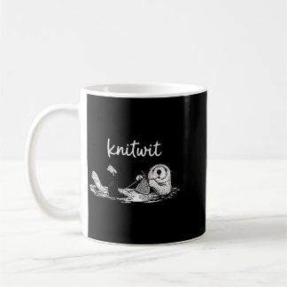 Knitwit Funny Knitting Otter Cute Handcraft Yarn Coffee Mug