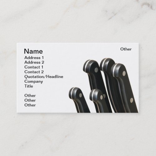 Knives Business Card Template