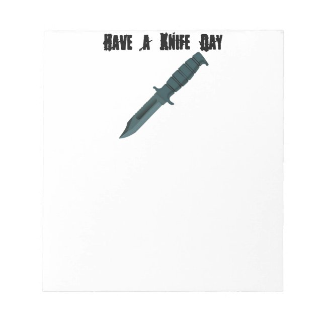 Knives Have a Knife Day Notepad (Front)