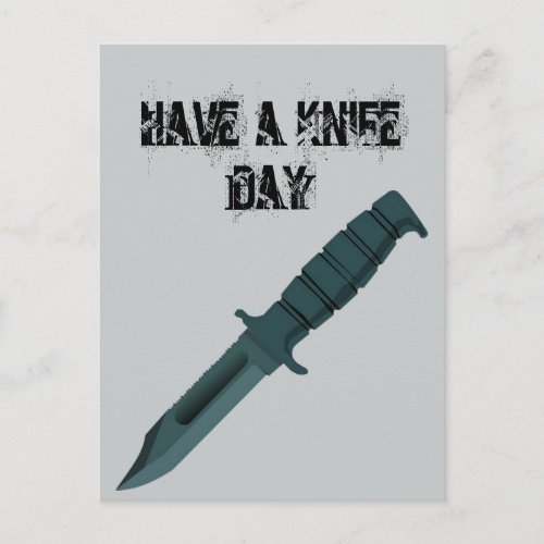 Knives Have a Knife Day Postcard