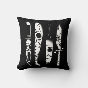 Knives Horror Movie Friday Halloween Horror Goth E Throw Pillow