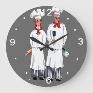 Kniving Chefs Wall Clock
