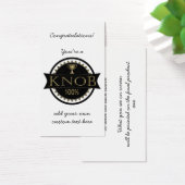 Knob Award Custom Business Cards (Desk)