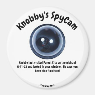 Knobby's SpyCam Forest City Fun Refrigerator Magnet